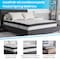 Flash Furniture Queen Size Black Fabric Platform Bed with Mattress SL-BM10-23-GG - alternate 8